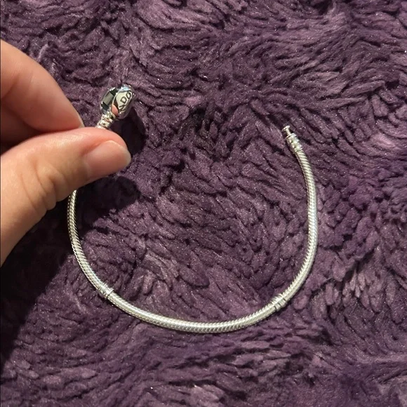 Pandora Heart Clasp Snake Chain Bracelet - Picture 5 of 6